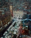 AC0113 30x24in.   early evening over Piazza Erbe