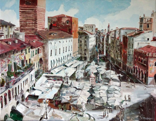 PIAZZA ERBE III oil 30x40 in.