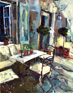 ARLES oil on canvas 28x22 in.