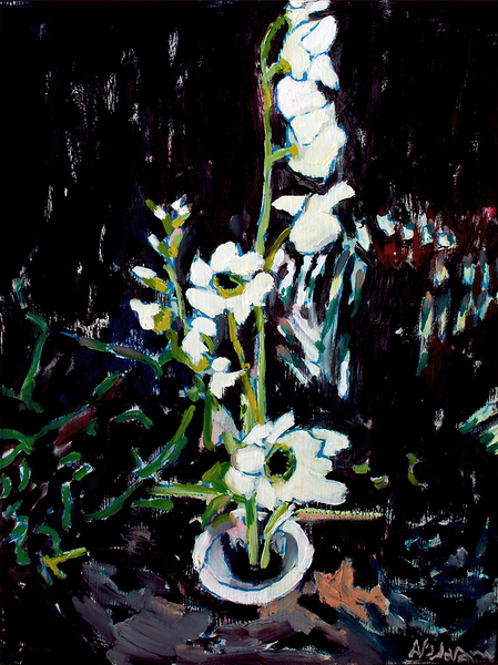 CLIMBING oil on woos panel 14x11 in.