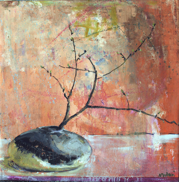 LIKE A BUBBLE 24X24 in oil on canvas
