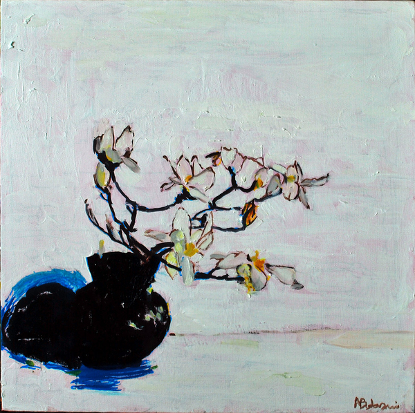 MAGNOLIA oil on canvas 16x16 in.